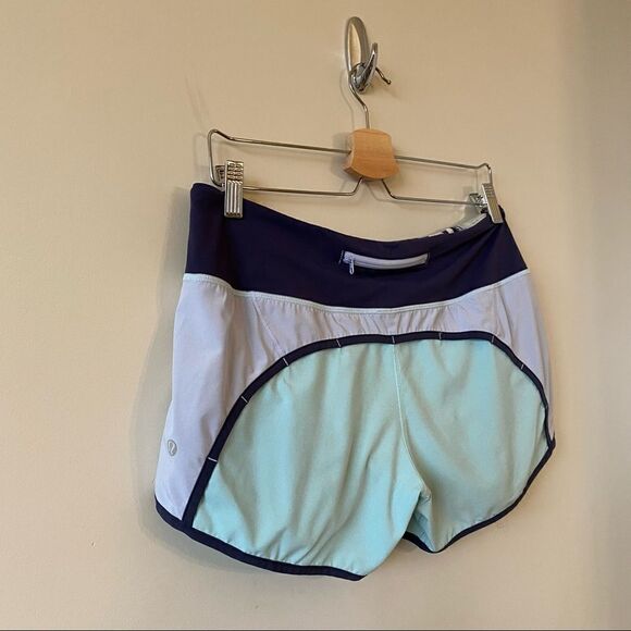 Lululemon-Run Times Short *4-Way Stretch Aquamarine / Cool Breeze / Cade - Picture 3 of 9